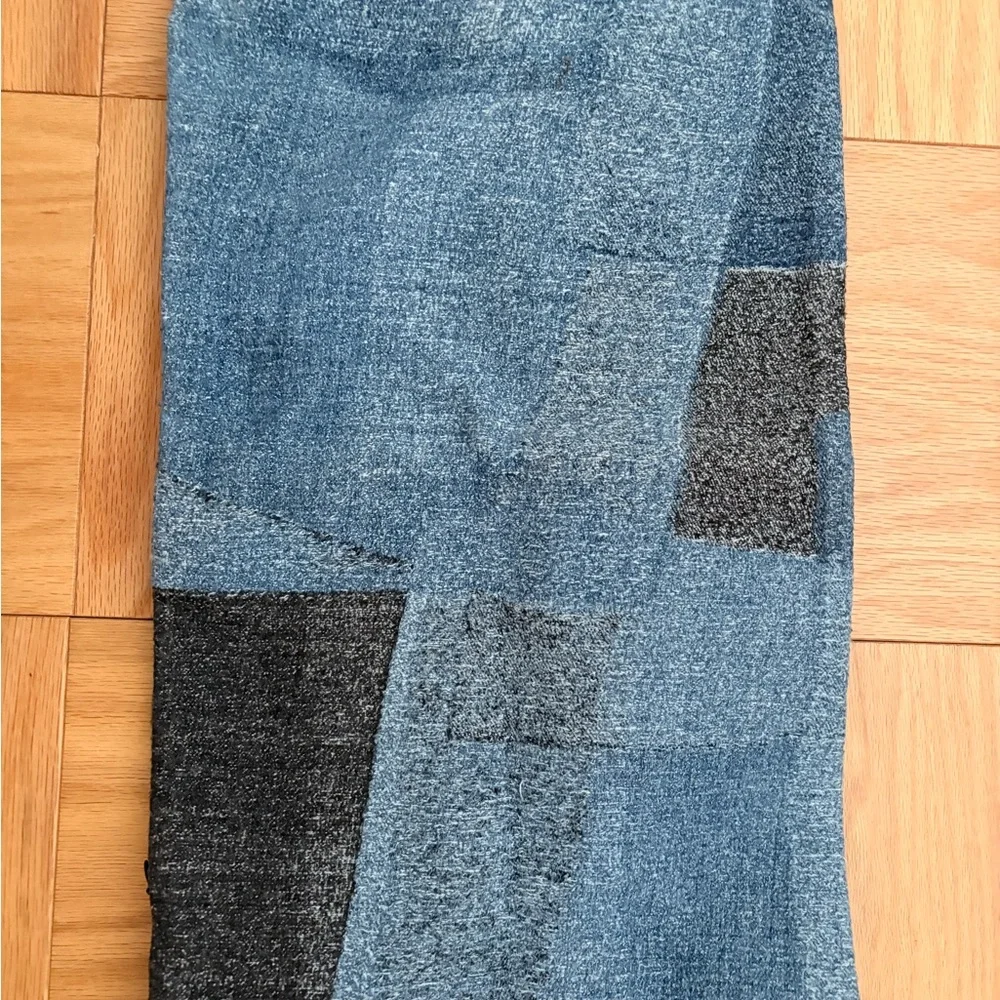West Elm Blue and Gray Pillow Cover